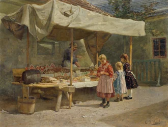 Alla bancarella del miele