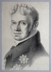 Ritratto del principe Grigory Alexandrovich Stroganov 1770-1857, anni 1820