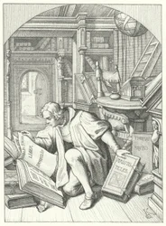 Martin Lutero scopre una Bibbia latina nella biblioteca dell