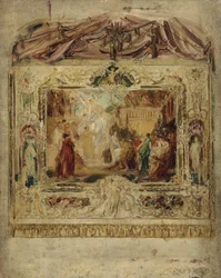 Progetto per un sipario teatrale, c.1883-85