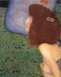 Klimt - Ragazza con velo blu, 1902-1903 circa