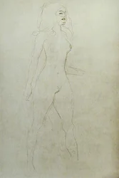 Nudo in piedi (verso)