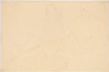 Due studi di una donna sdraiata, 1913