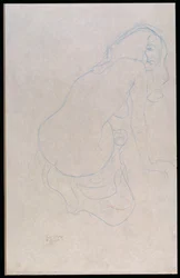 Donna inclinata a destra con capelli lunghi, c.1910-11