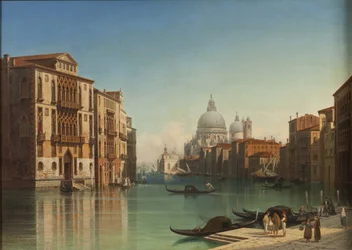 Veduta del Canal Grande a Venezia, 1860