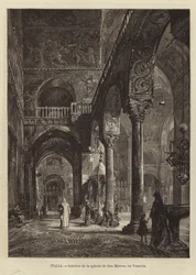 Interno della Basilica di San Marco a Venezia