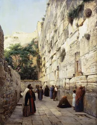 Pregare al Muro Occidentale, Gerusalemme