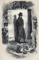 Javert, illustrazione del romanzo "I Miserabili" di Victor Hugo