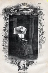 Ritratto di Suor Simplice - Illustrazione di Gustave Brion (1824-1877) per "I Miserabili - Prima parte: Fantine" di Victor Hugo (1802-1885) 1862