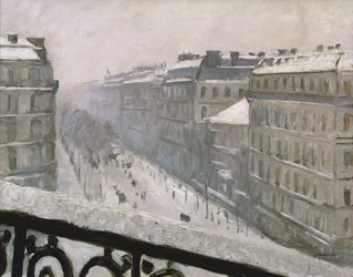 Boulevard Haussmann nella neve, 1879 o 1881