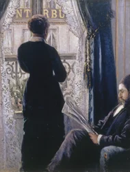 Interno.Donna alla finestra