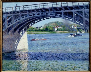 Il ponte di Argenteuil. Dipinto di Gustave Caillebotte
