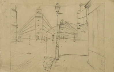 Studio per Strada di Parigi, Giorno di Pioggia, 1877