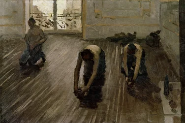 Studio per «I piallatori di parquet», 1875