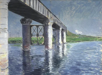 La Senna e il ponte della ferrovia ad Argenteuil