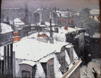 Veduta dei tetti (effetto neve)