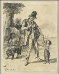 Elemosina da un mendicante a Ornans, 1868