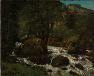 Ruscello nella foresta, Jura, 1860s