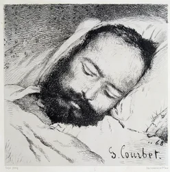 Ritratto mortuario di Proudhon, 20/01/1865 - di Gustave Courbet