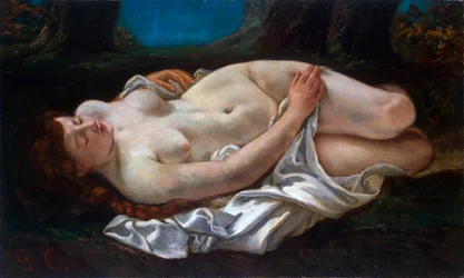 Donna reclinata, 1865