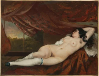 Nudo femminile sdraiato, 1862