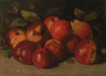 Natura morta con mele e pere