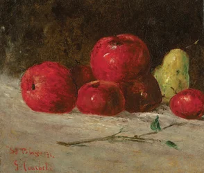 Natura morta, mele e pere, 1871