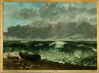 Mare in tempesta (pittura su tela)