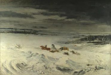 La diligenza nella neve