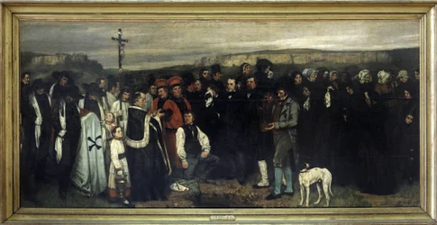 Il funerale a Ornans - di Gustave Courbet, Musée d