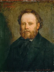 Il filosofo e primo socialista Pierre-Joseph Proudhon (olio su tela)