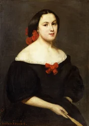 Donna con un Ventaglio, 1861