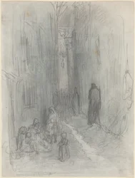 Una strada secondaria a Londra
