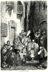 Una strada di Albacete (incisione)