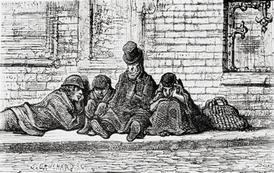 Addormentato per Strada, 1872