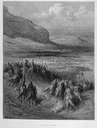 Battaglia di Antiochia durante la prima crociata di Gustave Doré