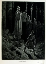 Croque-Mitaine; illustrazione del 1863, di Gustave Doré (1832-1883); artista francese, incisore, illustratore. Croque-Mitaine (l