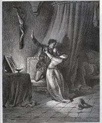 Don Fernand dichiara il suo amore a Dorothee - da "Don Chisciotte della Mancia" di Miguel Cervantes
