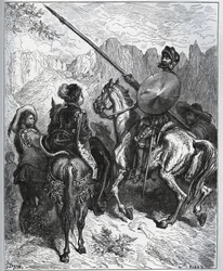 Don Chisciotte accetta la missione proposta da Dorothee-Principessa di Micomicon - da "Don Chisciotte della Mancia" di Miguel Cervantes