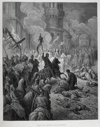 Ingresso dei Crociati a Costantinopoli durante la Quarta Crociata di Gustave Doré