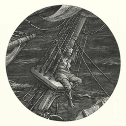 Illustrazione di Gustave Doré per La ballata del vecchio marinaio di Coleridge (incisione)