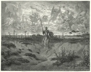 Don Chisciotte di Gustave Doré: "Viaggiò quasi tutto il giorno"