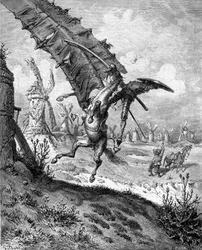 Illustrazione per il libro Don Chisciotte della Mancia di M. de Cervantes