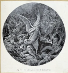 La libertà, incisione di Gustave Doré
