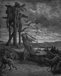 Rizpah, concubina del re Saul, 1866