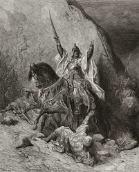 Saladino Yusuf (m.1173) Sultano durante la Seconda Crociata, illustrazione da 