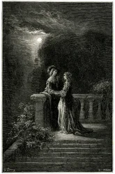 Sigognac e Isabelle: amanti finalmente uniti al chiaro di luna. Alla fine l