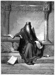 Salomone - Illustrazione di Gustave Doré (1832-1883) per La Bibbia (1866)