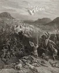 La battaglia di Nicea nel 1097, illustrazione da 