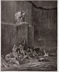La Divina Commedia, Inferno, Canto 18: Adulatori e ruffiani nell